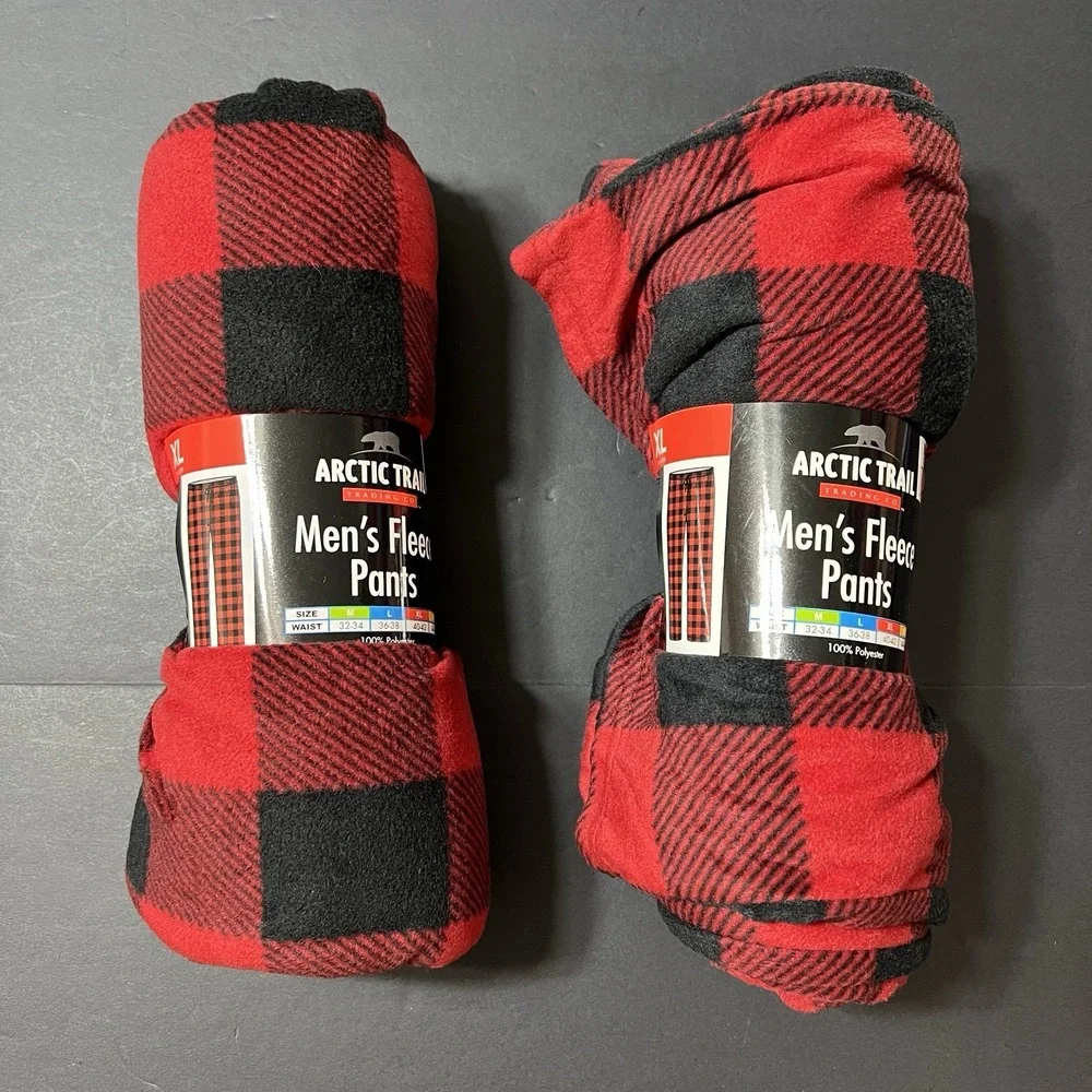 Arctic Trail Men's Flannel Pants Red Size XL Set Of 2 Lounge Wear Sleepwear NWT